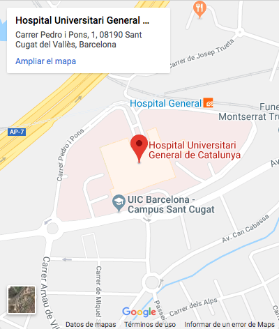 Mapa Hospital Catalunya
